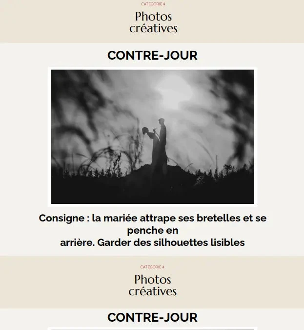 Intérieur du guide&nbsp;: cadrages créatifs