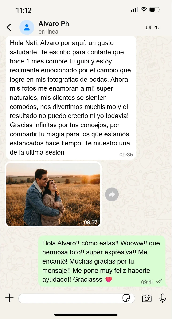 Mensaje de una alumna
