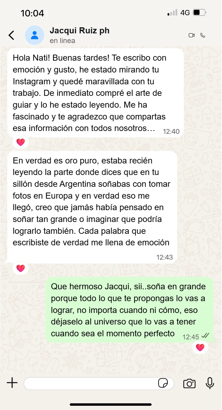 Mensaje de una alumna