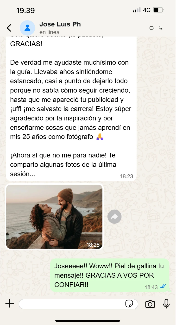 Mensaje de una alumna
