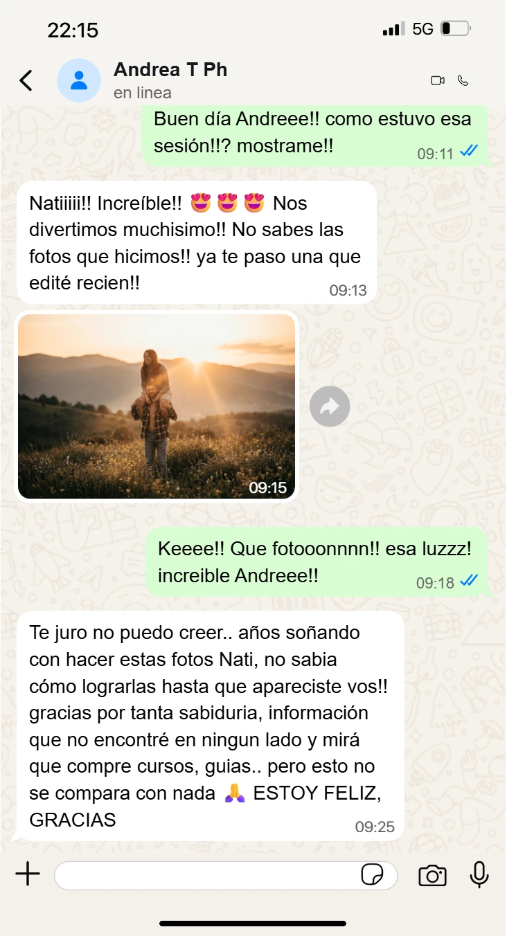 Mensaje de una alumna